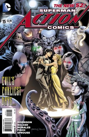 couverture, jaquette Action Comics 15  - Superman at the End of DaysIssues V2 (2011 - 2016) (DC Comics) Comics