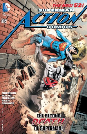 couverture, jaquette Action Comics 16  - The Second Death of SupermanIssues V2 (2011 - 2016) (DC Comics) Comics
