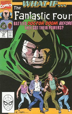 couverture, jaquette What If ? 18  - What If... The Fantastic Four Battled Dr. Doom Before They G...What If...? - Issues (1989  - 1998) (Marvel) Comics