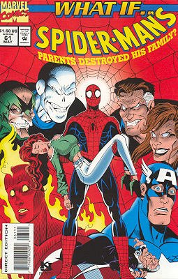 couverture, jaquette What If ? 61  - What If... Spider-Man's Parents Destroyed His Family?What If...? - Issues (1989  - 1998) (Marvel) Comics