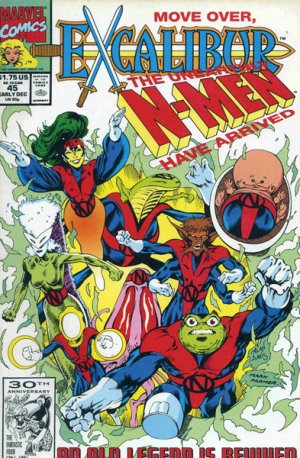 couverture, jaquette Excalibur 45  - Nightcrawlers TechnetIssues V1 (1988 - 1998) (Marvel) Comics