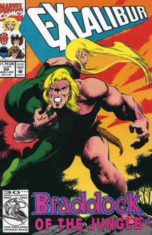 couverture, jaquette Excalibur 60  - Braddock of the JungleIssues V1 (1988 - 1998) (Marvel) Comics