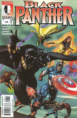 couverture, jaquette Black Panther 8  - That Business With The Avengers!Issues V3 (1998 - 2003) (Marvel) Comics