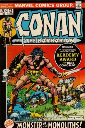 couverture, jaquette Conan Le Barbare 21  - The Monster of the Monoliths!Issues V1 (1970 - 1993) (Marvel) Comics
