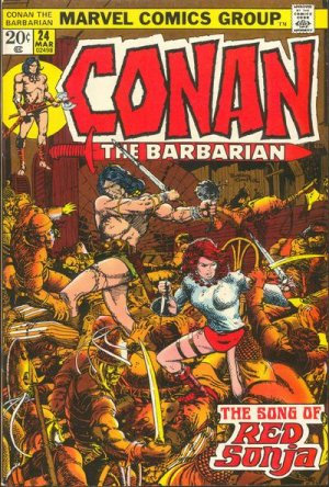 couverture, jaquette Conan Le Barbare 24  - The Song of Red SonjaIssues V1 (1970 - 1993) (Marvel) Comics