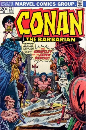 couverture, jaquette Conan Le Barbare 33  - Death And 7 Wizards!Issues V1 (1970 - 1993) (Marvel) Comics