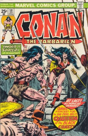 couverture, jaquette Conan Le Barbare 58  - Queen of the Black Coast!Issues V1 (1970 - 1993) (Marvel) Comics