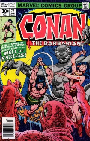 couverture, jaquette Conan Le Barbare 73  - He Who Waits - - in the Well of Skelos!Issues V1 (1970 - 1993) (Marvel) Comics