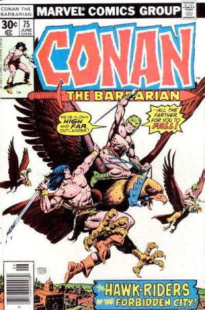 couverture, jaquette Conan Le Barbare 75  - The Hawk-Riders of Harakht!Issues V1 (1970 - 1993) (Marvel) Comics
