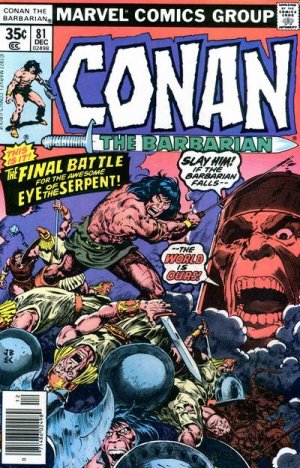 couverture, jaquette Conan Le Barbare 81  - The Eye of the SerpentIssues V1 (1970 - 1993) (Marvel) Comics