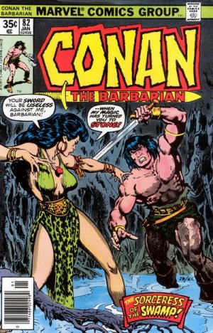 couverture, jaquette Conan Le Barbare 82  - The Sorceress of the Swamp!Issues V1 (1970 - 1993) (Marvel) Comics