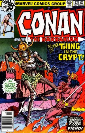 couverture, jaquette Conan Le Barbare 92  - The Thing In The Crypt!Issues V1 (1970 - 1993) (Marvel) Comics