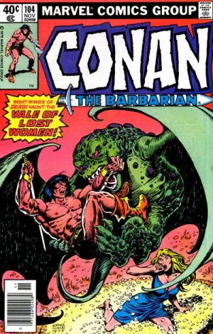 couverture, jaquette Conan Le Barbare 104  - The Vale Of Lost WomenIssues V1 (1970 - 1993) (Marvel) Comics