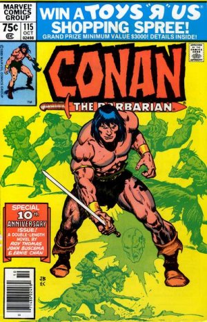 couverture, jaquette Conan Le Barbare 115  - A War of Wizards!Issues V1 (1970 - 1993) (Marvel) Comics