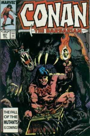 couverture, jaquette Conan Le Barbare 201  - Into the Black Pit!Issues V1 (1970 - 1993) (Marvel) Comics