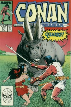 couverture, jaquette Conan Le Barbare 210  - StormIssues V1 (1970 - 1993) (Marvel) Comics