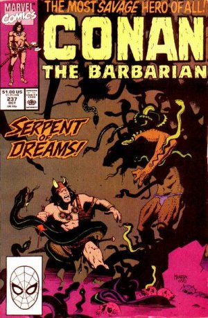 couverture, jaquette Conan Le Barbare 237  - Serpent of DreamsIssues V1 (1970 - 1993) (Marvel) Comics