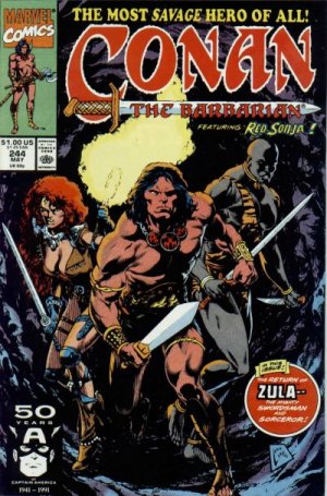 couverture, jaquette Conan Le Barbare 244  - Fiends of the Flaming MountainsIssues V1 (1970 - 1993) (Marvel) Comics