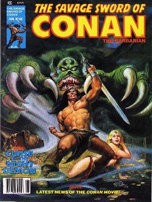 The Savage Sword of Conan # 48 Magazines (1974 - 1995)