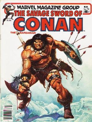 The Savage Sword of Conan # 74 Magazines (1974 - 1995)
