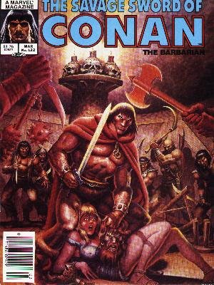The Savage Sword of Conan # 122 Magazines (1974 - 1995)