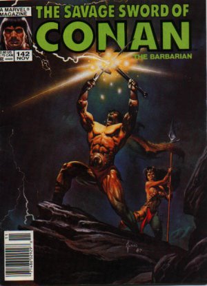 The Savage Sword of Conan # 142 Magazines (1974 - 1995)