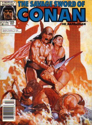 The Savage Sword of Conan # 145 Magazines (1974 - 1995)