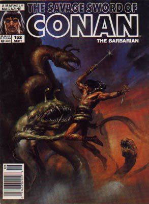 The Savage Sword of Conan # 152 Magazines (1974 - 1995)