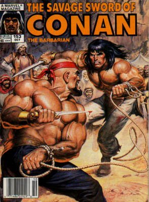 The Savage Sword of Conan # 153 Magazines (1974 - 1995)