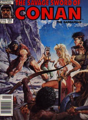 The Savage Sword of Conan # 154 Magazines (1974 - 1995)