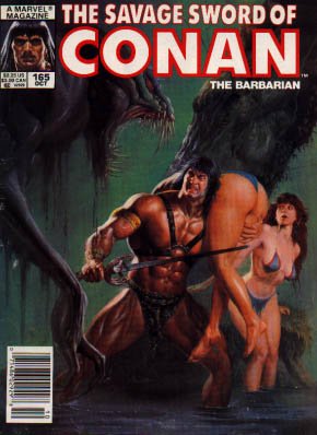The Savage Sword of Conan # 165 Magazines (1974 - 1995)