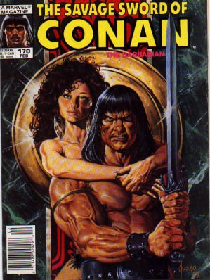 The Savage Sword of Conan # 170 Magazines (1974 - 1995)