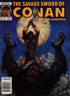The Savage Sword of Conan # 172 Magazines (1974 - 1995)