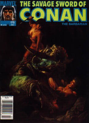 The Savage Sword of Conan # 175 Magazines (1974 - 1995)