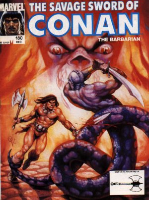 The Savage Sword of Conan # 180 Magazines (1974 - 1995)