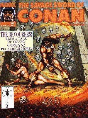 The Savage Sword of Conan # 182 Magazines (1974 - 1995)
