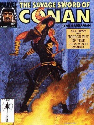 The Savage Sword of Conan # 186 Magazines (1974 - 1995)