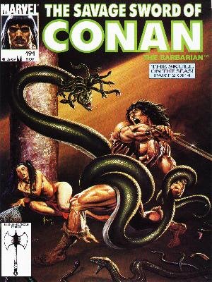 The Savage Sword of Conan # 191 Magazines (1974 - 1995)