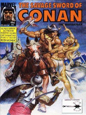 The Savage Sword of Conan # 194 Magazines (1974 - 1995)