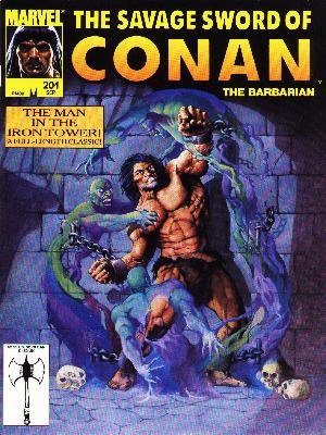 The Savage Sword of Conan # 201 Magazines (1974 - 1995)