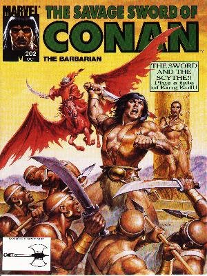 The Savage Sword of Conan # 202 Magazines (1974 - 1995)