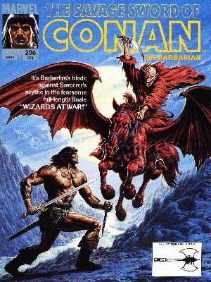 The Savage Sword of Conan # 206 Magazines (1974 - 1995)