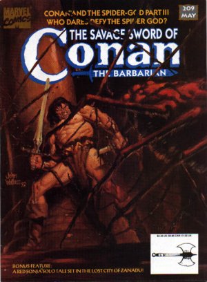 The Savage Sword of Conan # 209 Magazines (1974 - 1995)