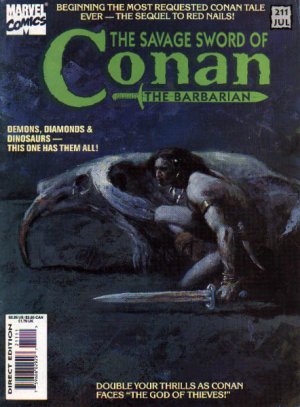 The Savage Sword of Conan # 211 Magazines (1974 - 1995)