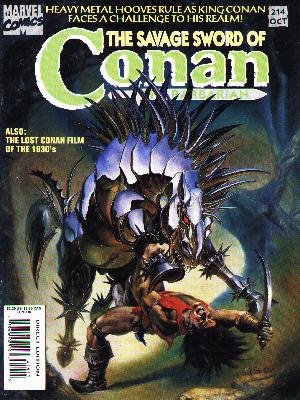 The Savage Sword of Conan # 214 Magazines (1974 - 1995)