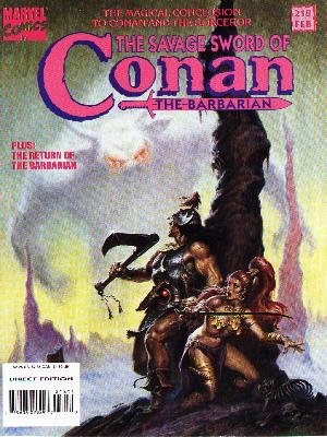 The Savage Sword of Conan # 218 Magazines (1974 - 1995)