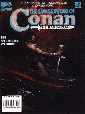 The Savage Sword of Conan # 221 Magazines (1974 - 1995)