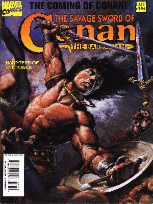 The Savage Sword of Conan # 222 Magazines (1974 - 1995)