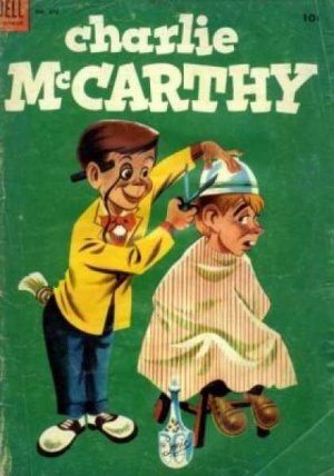 Four Color Comics 478 - Mortimer Snerd b&w strip on inside back cover, Charlie McCarthy