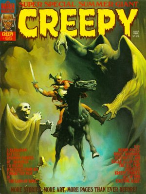 Creepy 65 - A BARBARIAN BATTLES UNKNOWN POWERS OF DARKNESS TO UNLOCK MYS...
